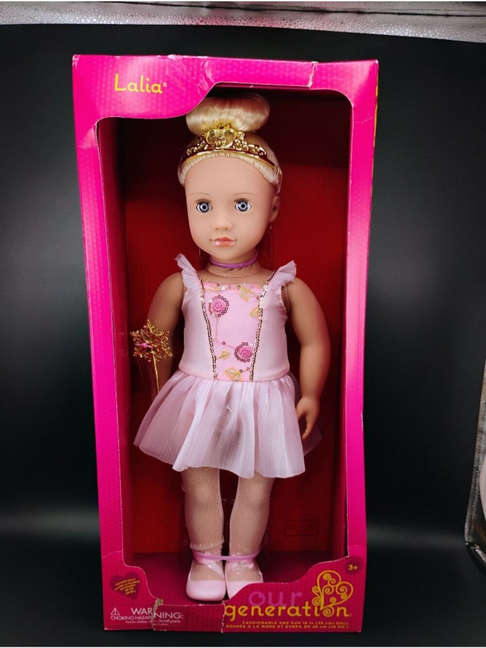 Our Generation Lalia 18-Inch Doll Ballerina Outfit Blonde Hair